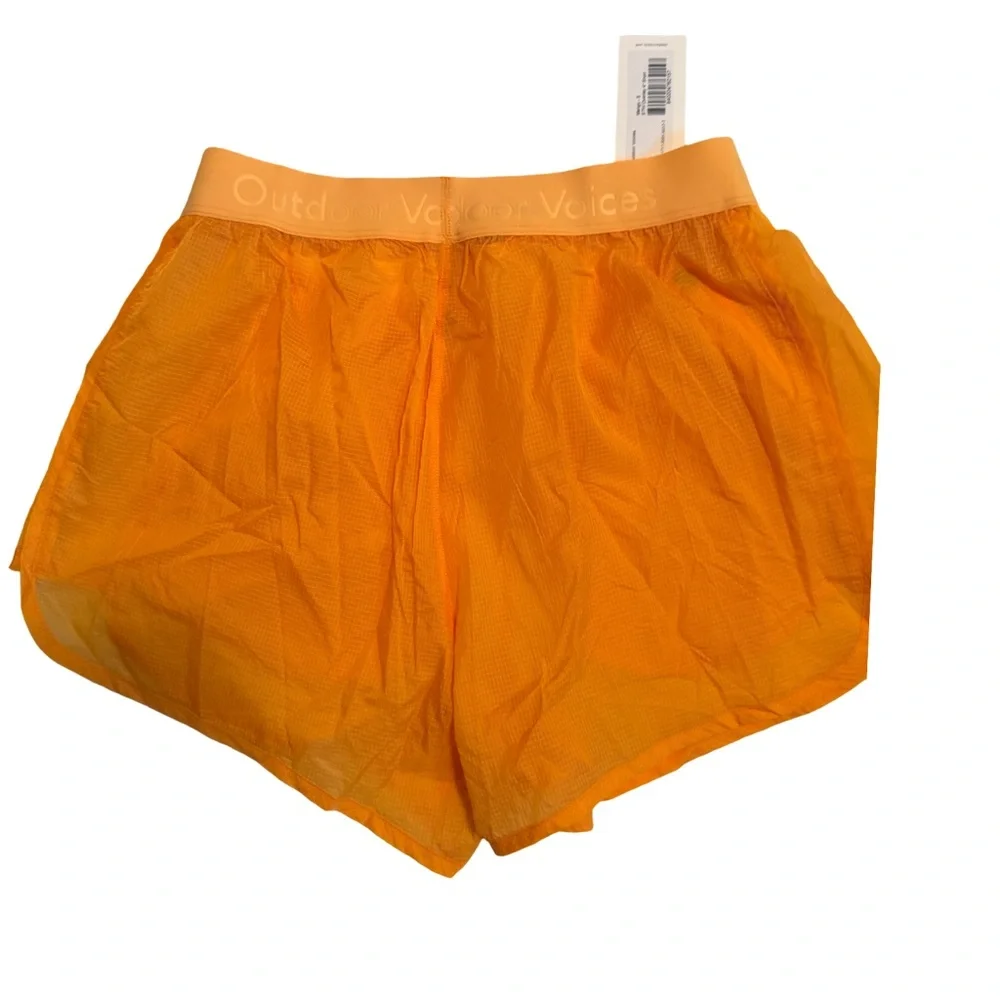 Outdoor Voices Mango 4” Overlay‎ Women's Athletic Shorts-NWT-size small